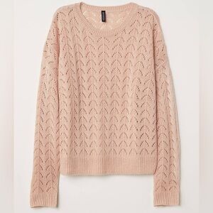 Divided Pink Crewneck Sweater. Pre-Owned.